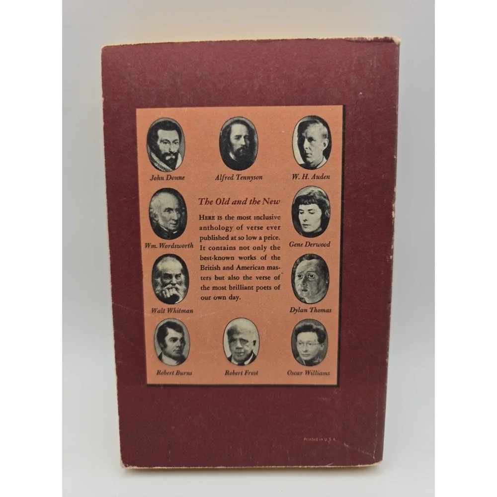 1959 Pocket Library Immortal Poems of  English Language Oscar Williams Editor
